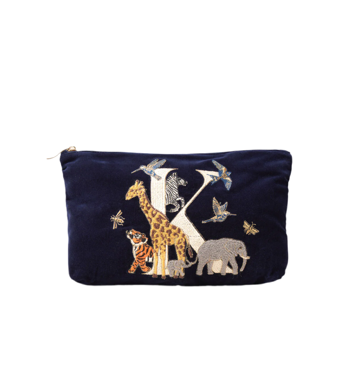 aLORS Select [ELIZABETH SCARLETT] ALPHABET NAVY EVERYDAY POUCH