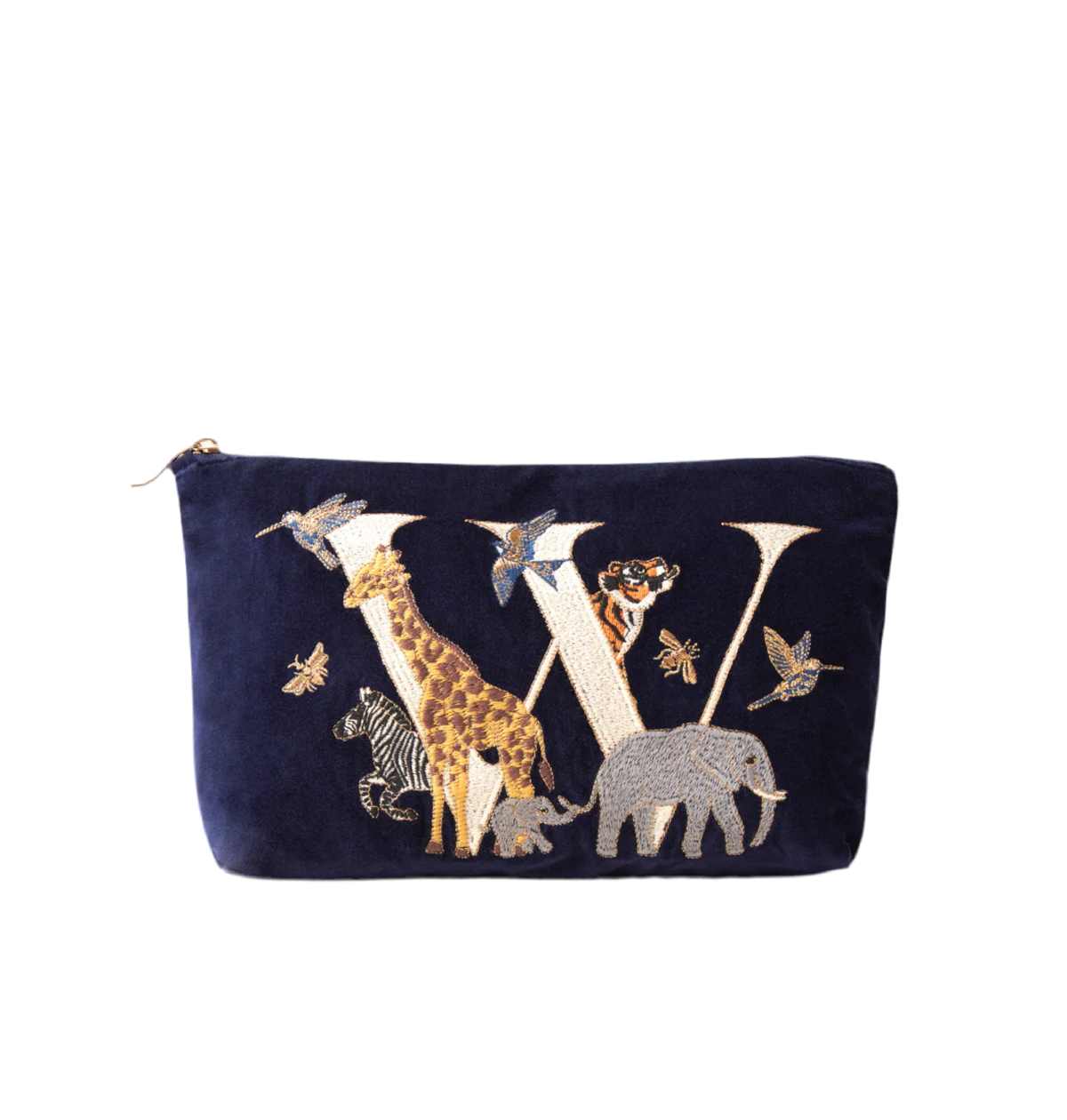 aLORS Select [ELIZABETH SCARLETT] ALPHABET NAVY EVERYDAY POUCH