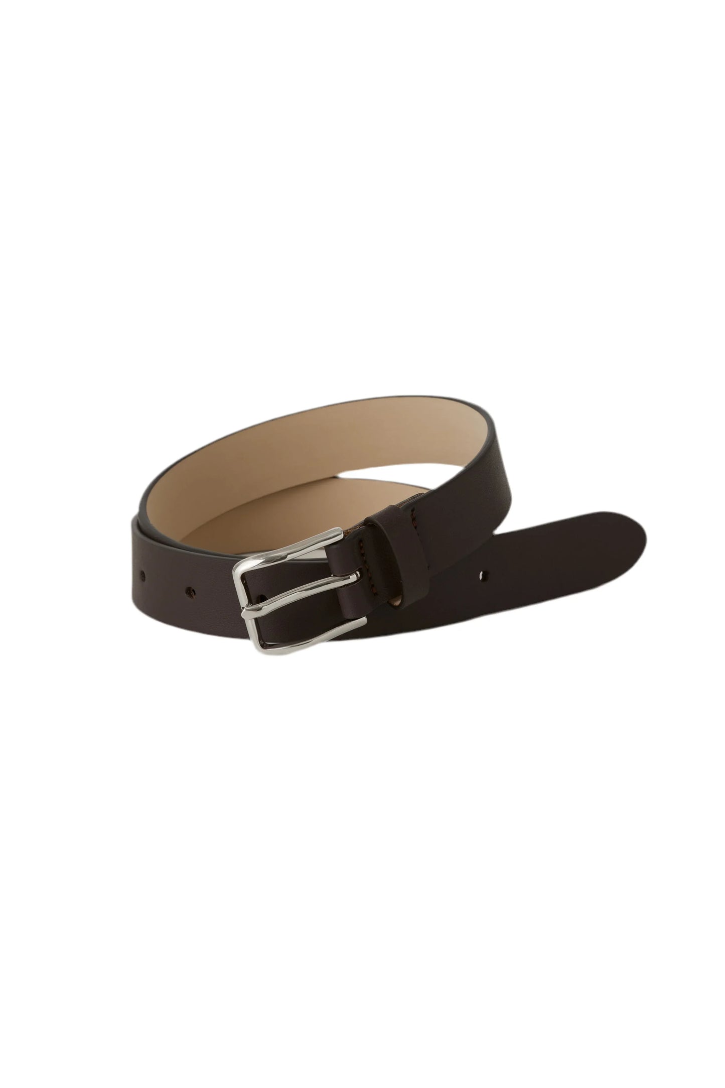 【新品未使用】aLORS ベルト トープ 70サイズ alors paris aLORS Cintura(ベルト) Marrone Scuro(濃茶) x Argento(シルバー