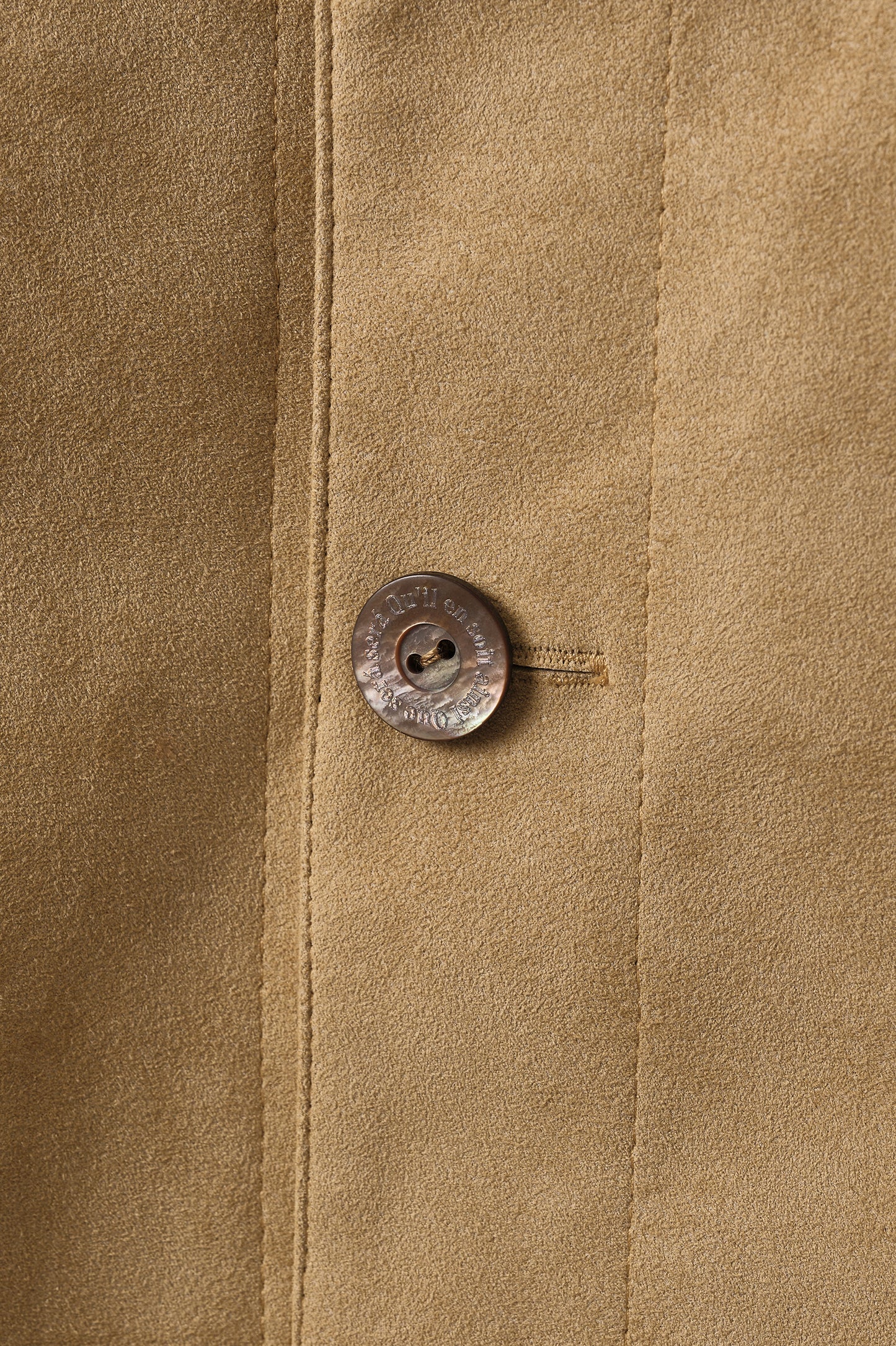 Veste en Alcantara Camel Caramel