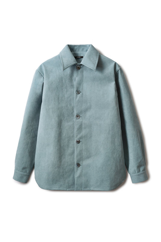 Veste en Alcantara Bleu Bulle de Savon