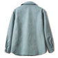 Veste en Alcantara Bleu Bulle de Savon
