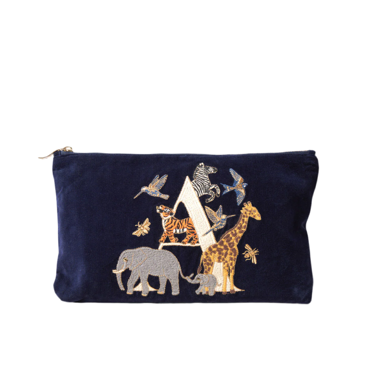 aLORS Select [ELIZABETH SCARLETT] ALPHABET NAVY EVERYDAY POUCH