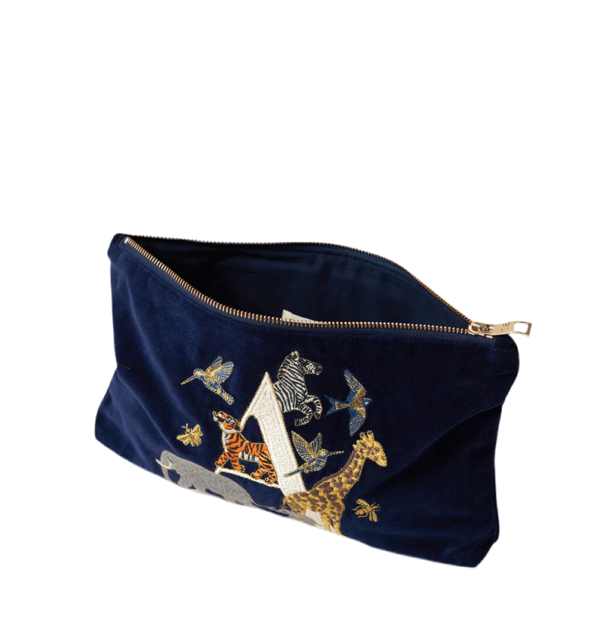 aLORS Select [ELIZABETH SCARLETT] ALPHABET NAVY EVERYDAY POUCH