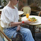 Aperitivo Linen Balloon Blouse White ブラウス