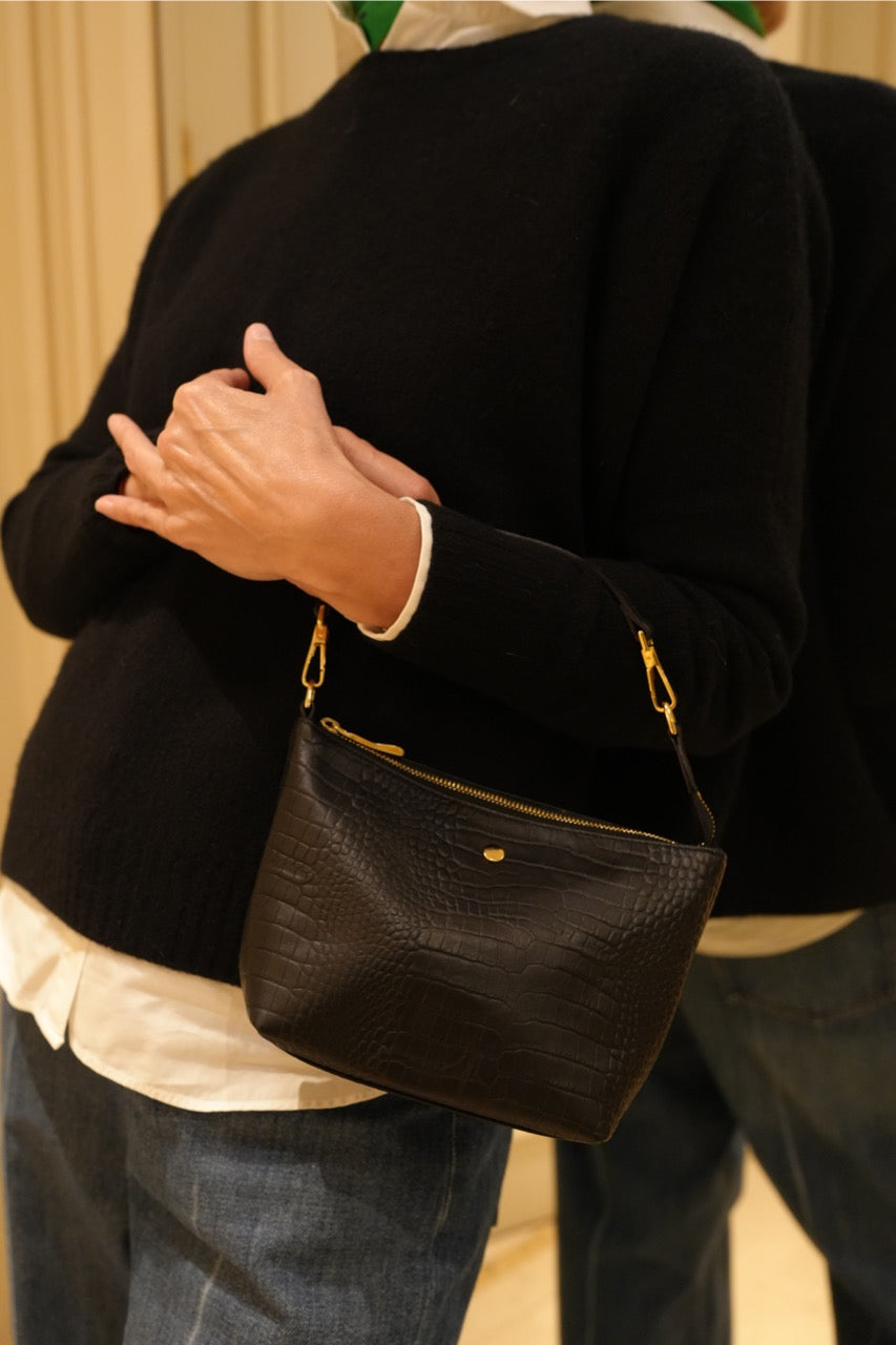 aLORS paris Blouson【Gabi-ガビ-】DarkBrown Blouson [GABI-Gabi-] Dark Charcoal Gray – aLORS online store