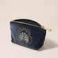 aLORS Select [Elizabeth Scarlett] Honey Bee Charcoal Velvet Open Flat Makeup Bag