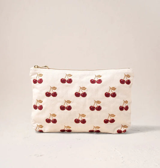 aLORS Select [Elizabeth Scarlett] Honey Bee Charcoal Velvet Open Flat Makeup Bag