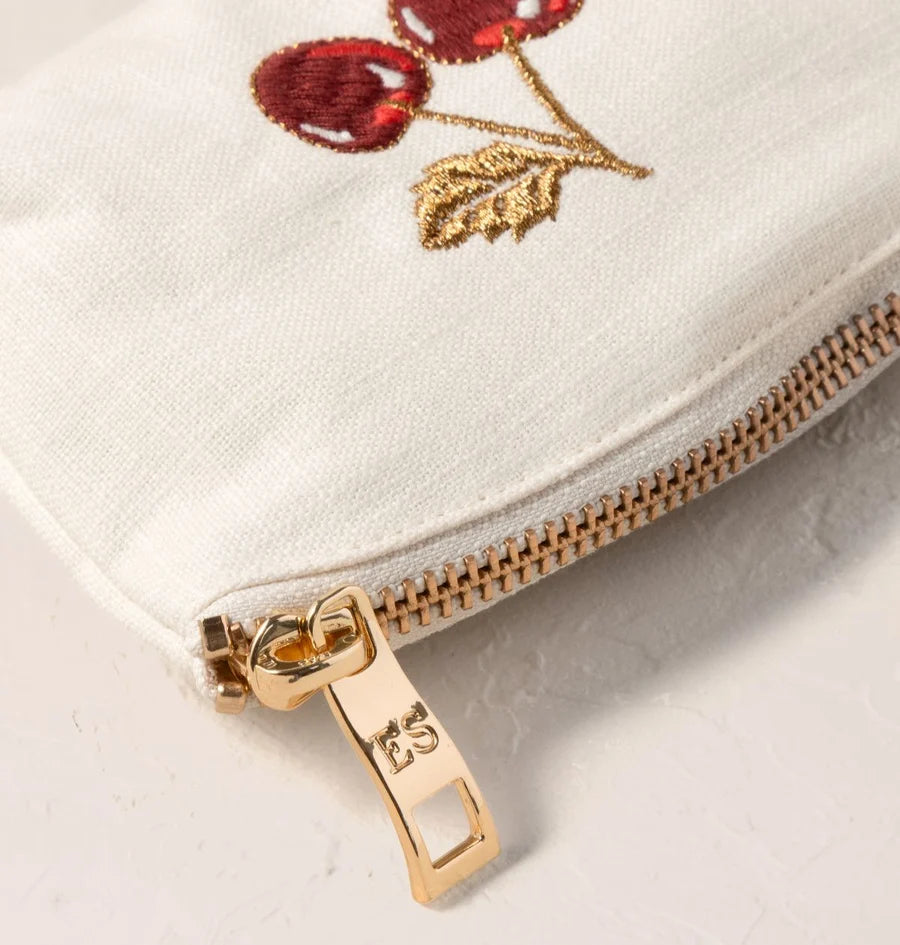 aLORS Select [Elizabeth Scarlett] Honey Bee Charcoal Velvet Open Flat Makeup Bag