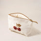 aLORS Select [Elizabeth Scarlett] Honey Bee Charcoal Velvet Open Flat Makeup Bag
