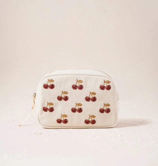 aLORS Select [Elizabeth Scarlett] Honey Bee Charcoal Velvet Open Flat Makeup Bag