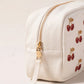aLORS Select [Elizabeth Scarlett] Honey Bee Charcoal Velvet Open Flat Makeup Bag