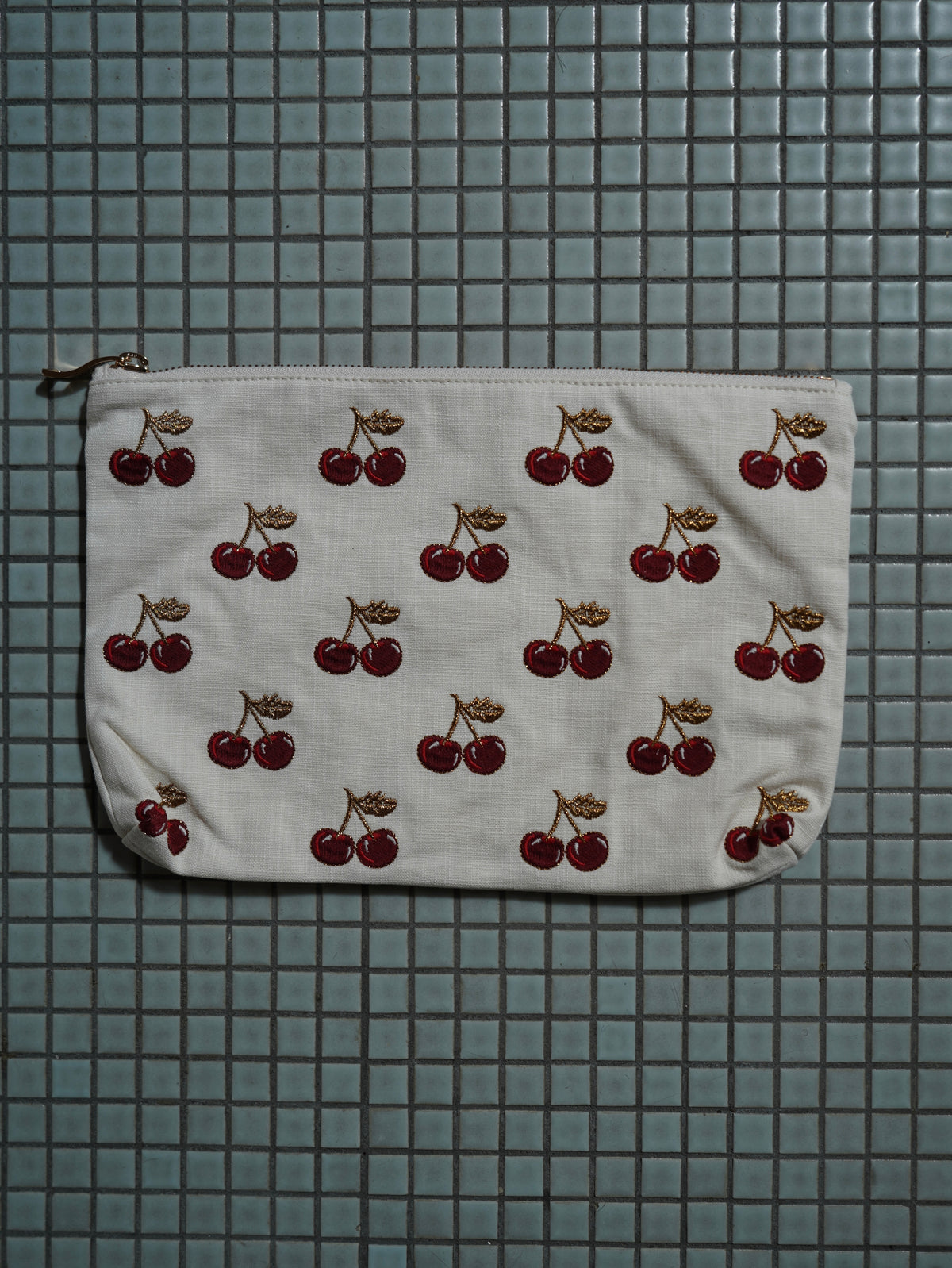 aLORS Select [Elizabeth Scarlett] Honey Bee Charcoal Velvet Open Flat Makeup Bag