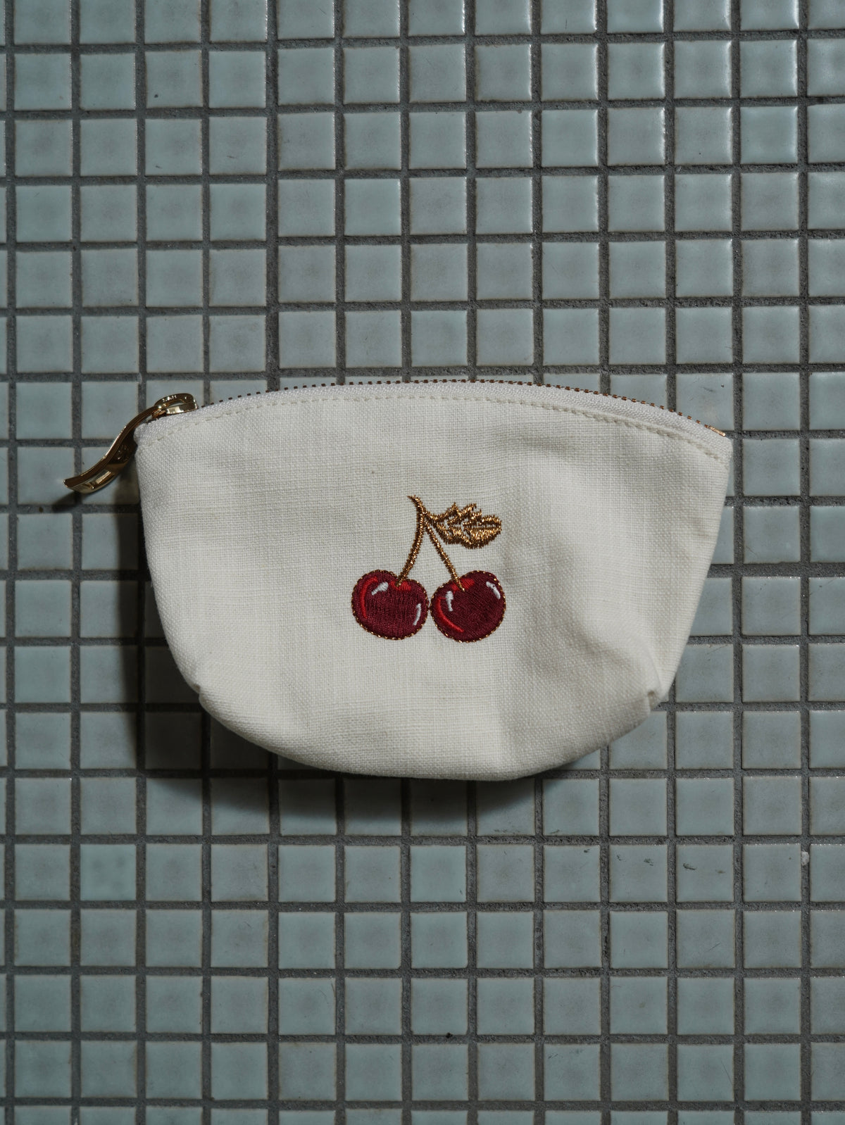 aLORS Select [Elizabeth Scarlett] Honey Bee Charcoal Velvet Open Flat Makeup Bag