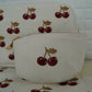 aLORS Select [Elizabeth Scarlett] Honey Bee Charcoal Velvet Open Flat Makeup Bag