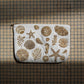 aLORS Select [Elizabeth Scarlett] Honey Bee Charcoal Velvet Open Flat Makeup Bag