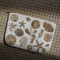 aLORS Select [Elizabeth Scarlett] Honey Bee Charcoal Velvet Open Flat Makeup Bag