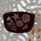 aLORS Select [Elizabeth Scarlett] Honey Bee Charcoal Velvet Open Flat Makeup Bag