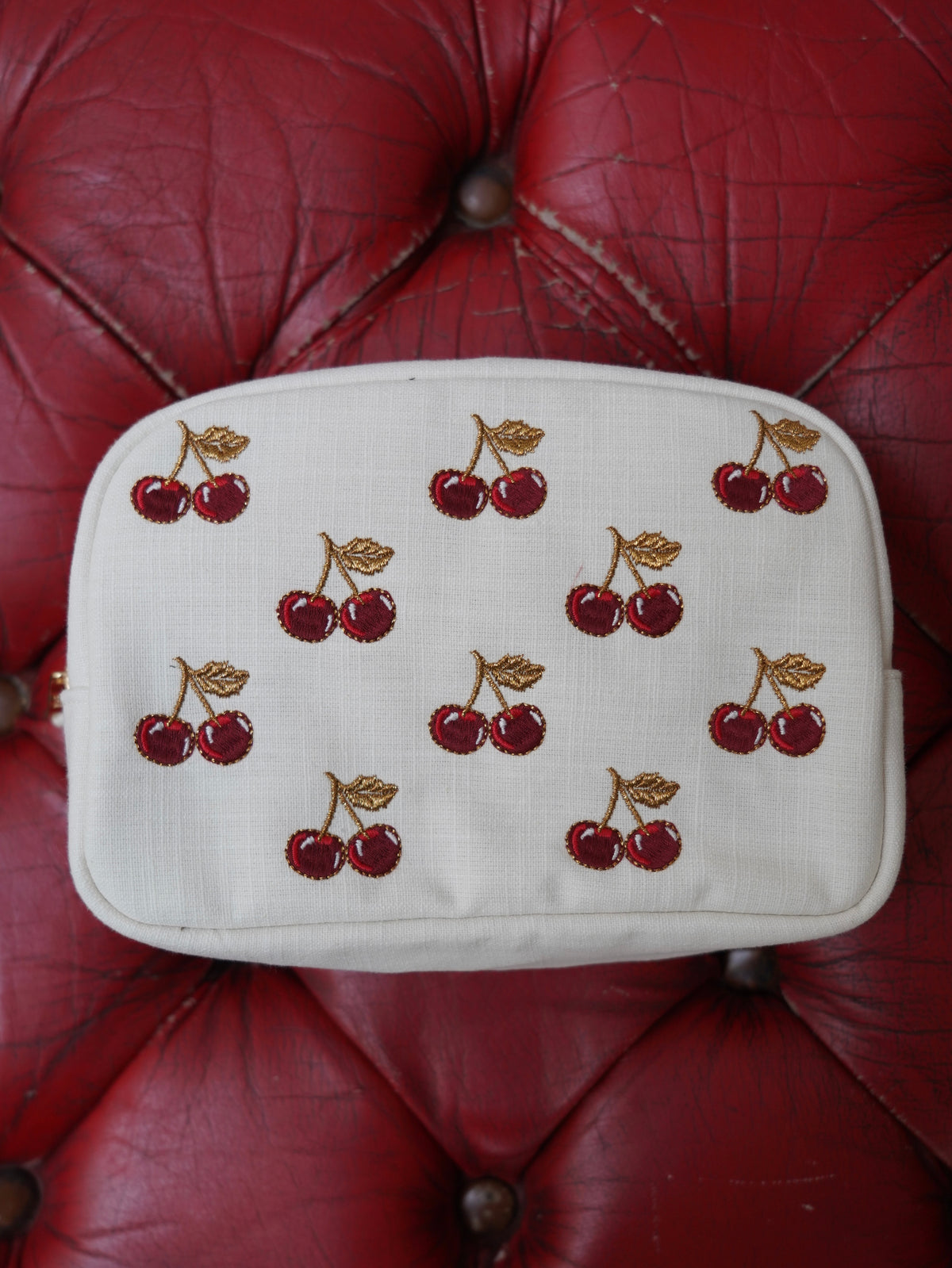 aLORS Select [Elizabeth Scarlett] Honey Bee Charcoal Velvet Open Flat Makeup Bag