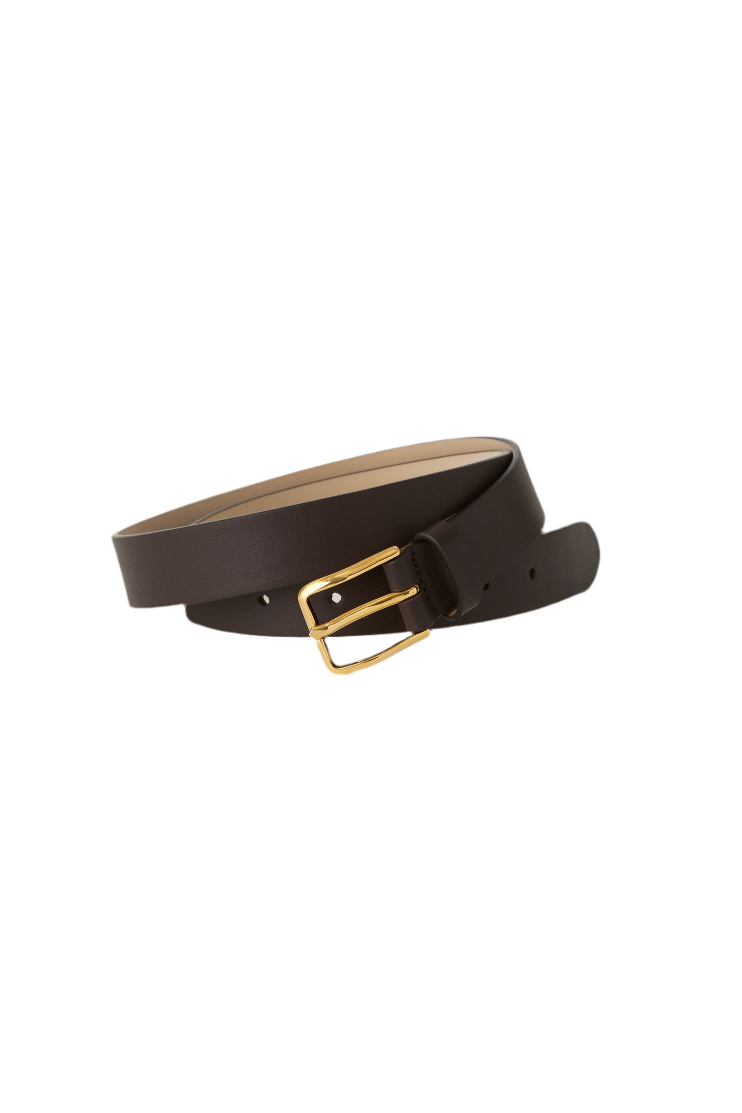 ALORS CINTURA (Belt) Marrone Scuro (dark tea) x Oro (gold)