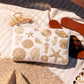 aLORS Select [Elizabeth Scarlett] Honey Bee Charcoal Velvet Open Flat Makeup Bag