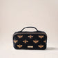 aLORS Select【Elizabeth Scarlett】Honey Bee Charcoal Velvet Open Flat Makeup Bag