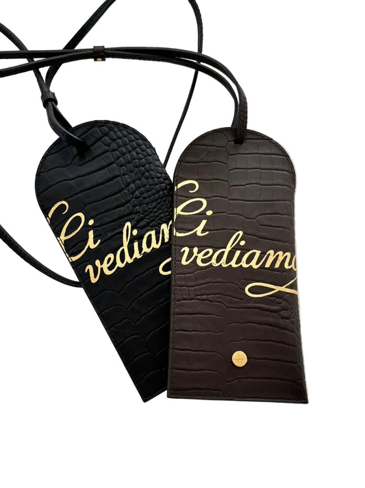 Ci Vediamo Sunglasses Case Black アイウェアケース (箔押し)