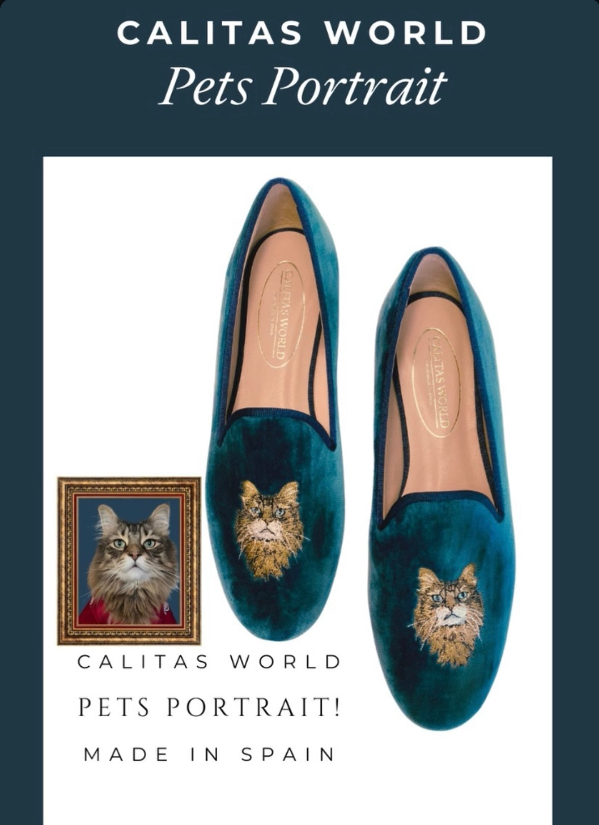 Calitas world shoes 愛犬愛猫　刺繍 パーソナライズ 受注販売