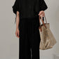 Aperitivo Linen Balloon Blouse Black ブラウス