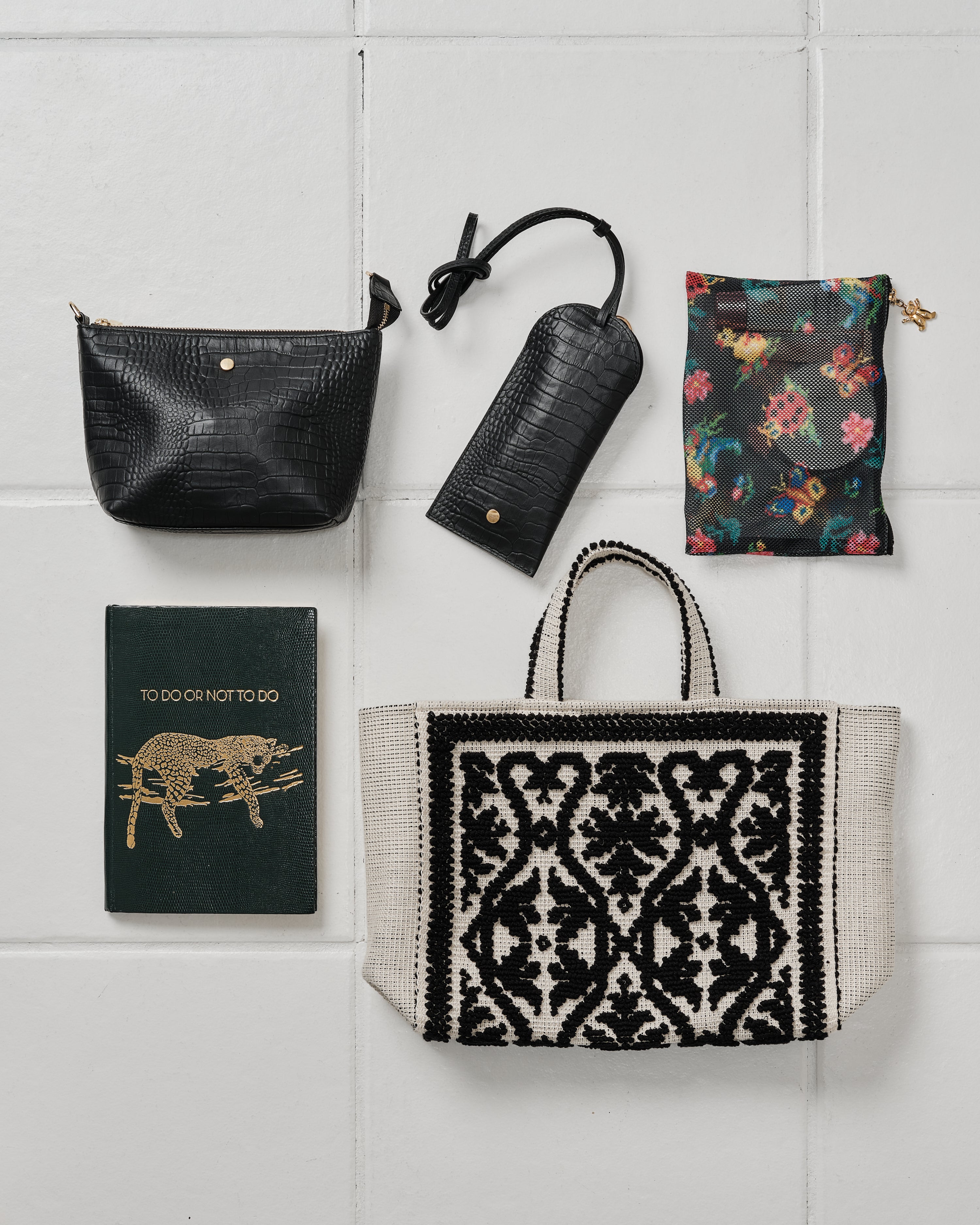Tote Fiocco Leccese ネロ・ディ・セピア(黒) ミニトートバッグ