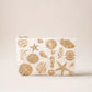 aLORS Select [Elizabeth Scarlett] Honey Bee Charcoal Velvet Open Flat Makeup Bag