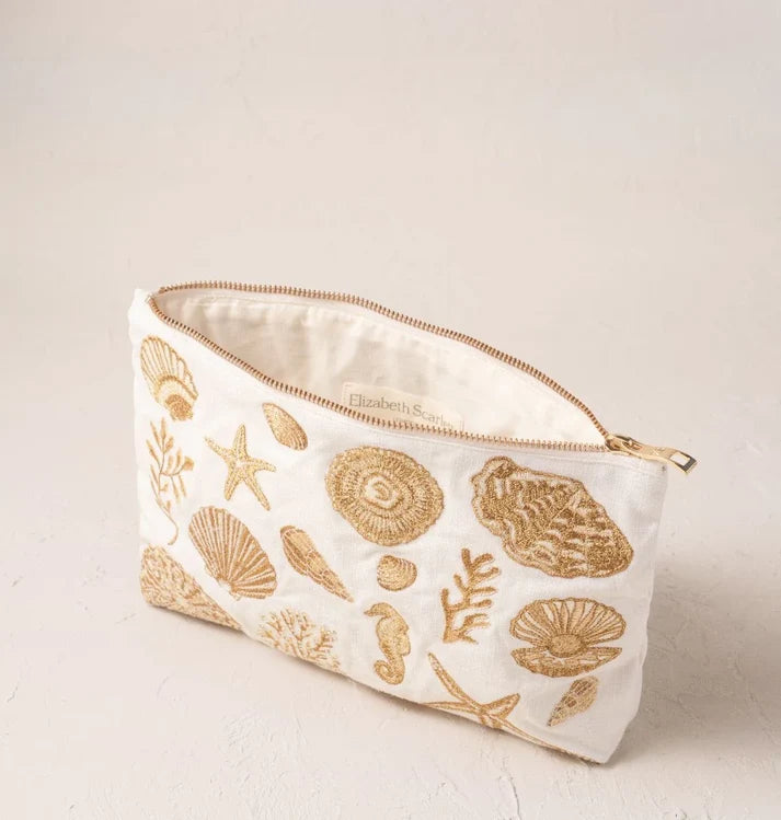 aLORS Select [Elizabeth Scarlett] Honey Bee Charcoal Velvet Open Flat Makeup Bag