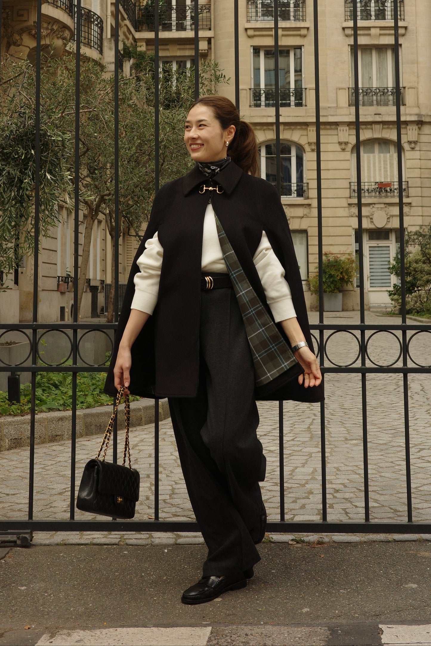 Cape à mors Calliope  Noir ブラック x チェック