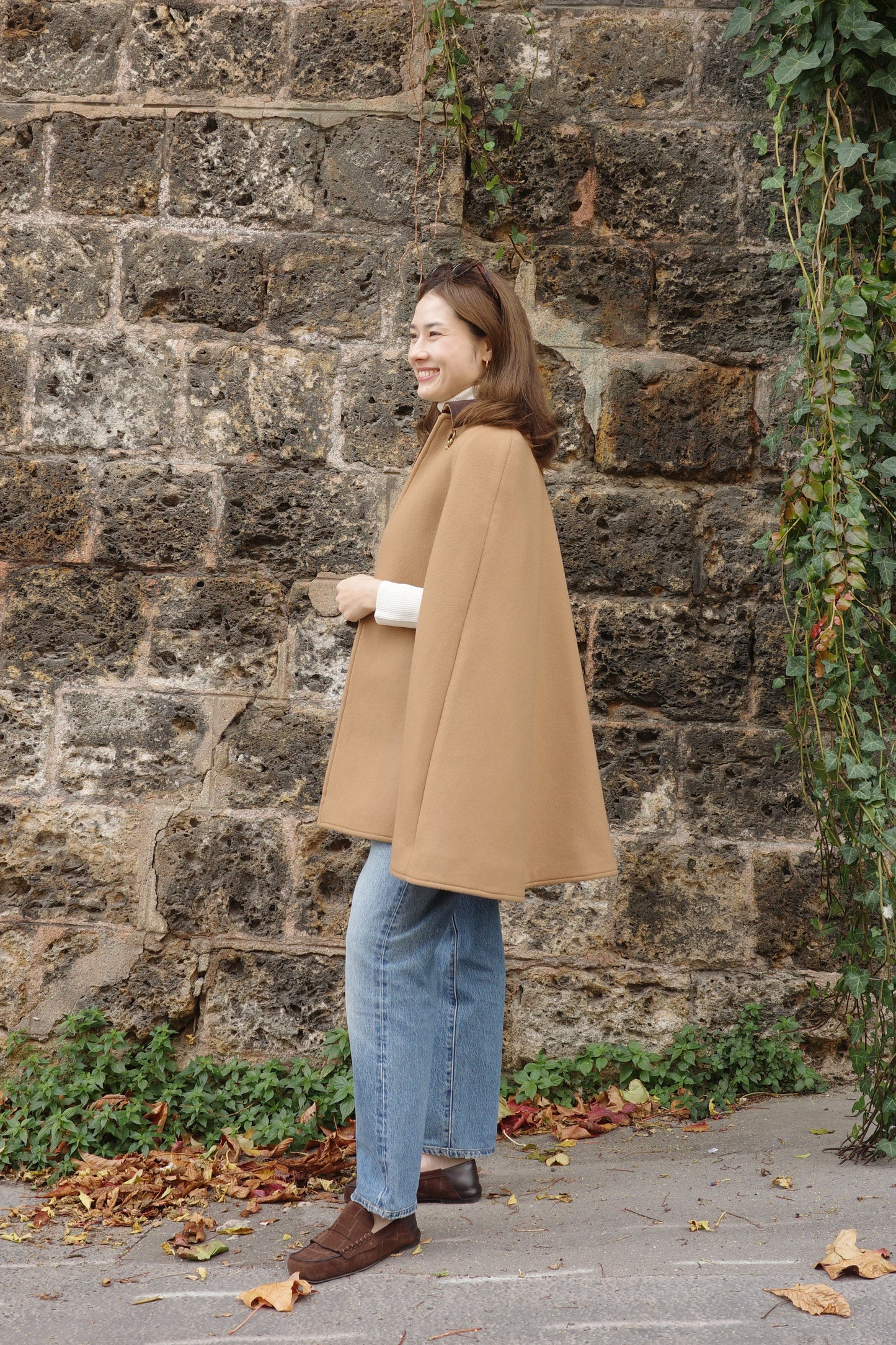 Cape à mors Calliope  Chameau キャメル x チェック