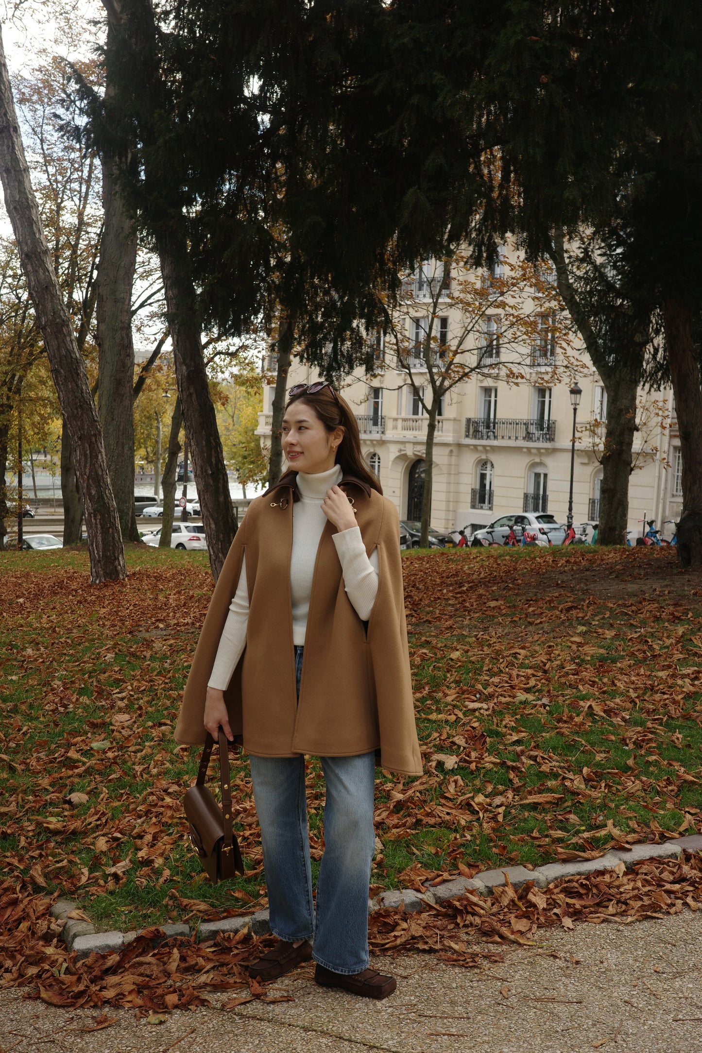 Cape à mors Calliope  Chameau キャメル x チェック