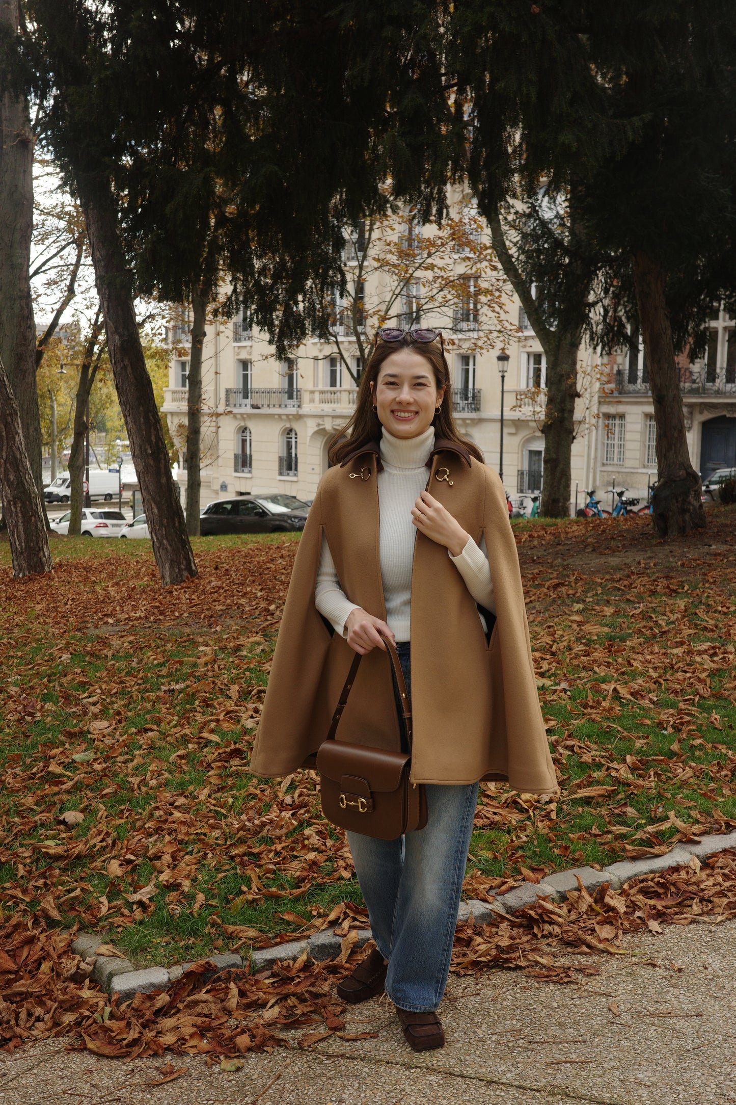 Cape à mors Calliope  Chameau キャメル x チェック