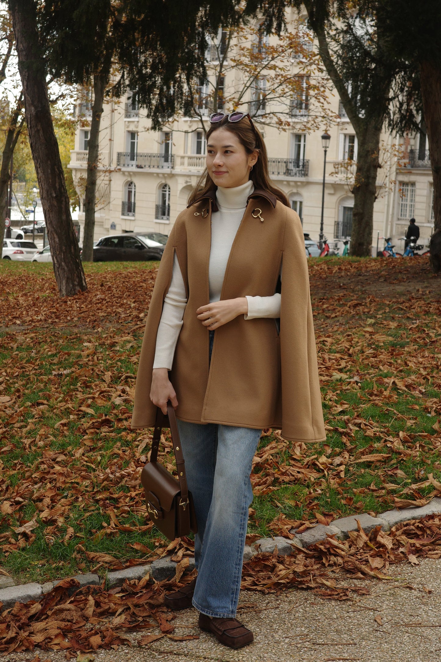 Cape à mors Calliope  Chameau キャメル x チェック