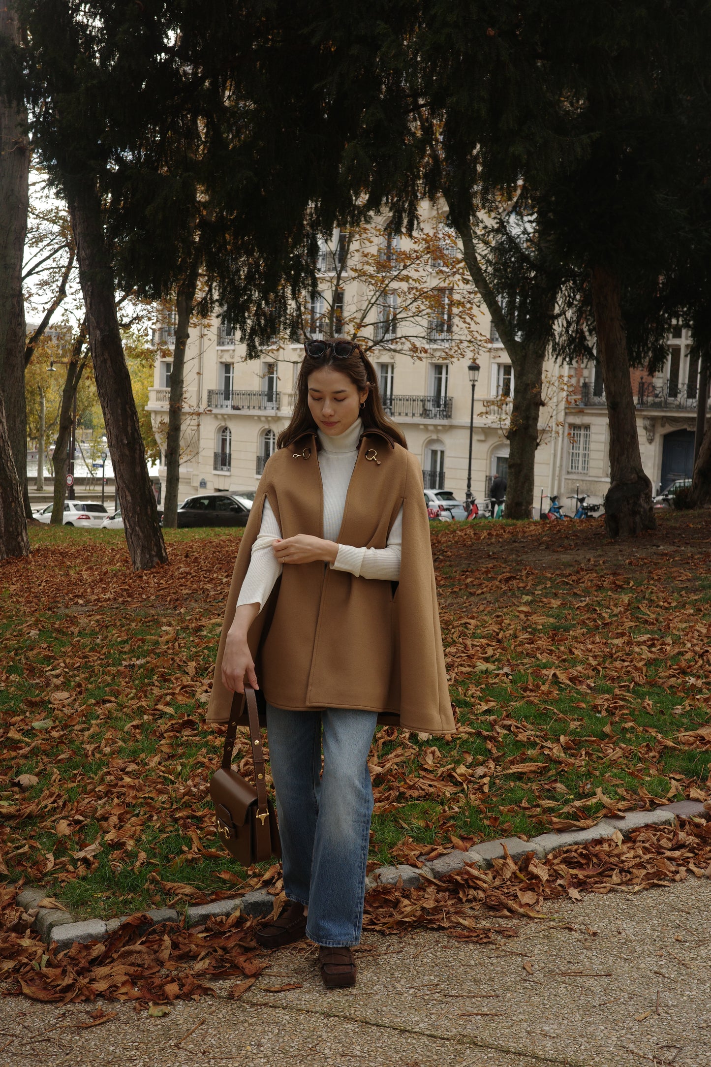 Cape à mors Calliope  Chameau キャメル x チェック