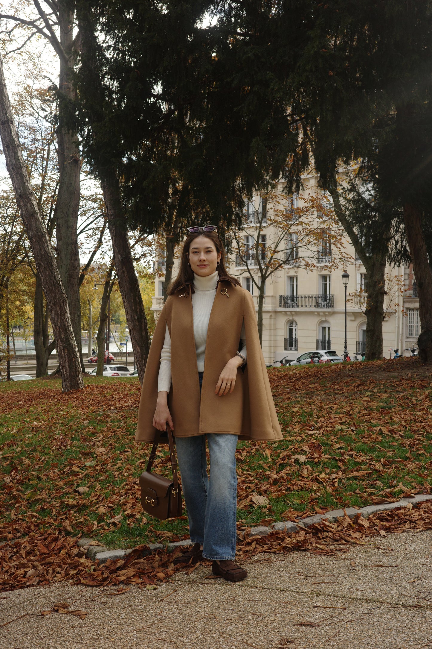 Cape à mors Calliope  Chameau キャメル x チェック