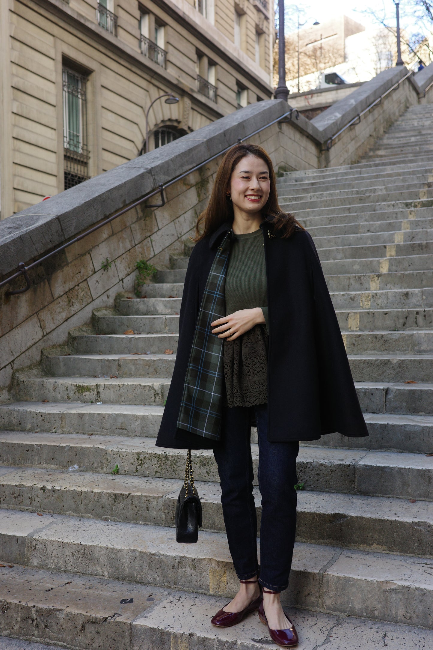 Cape à mors Calliope  Noir ブラック x チェック