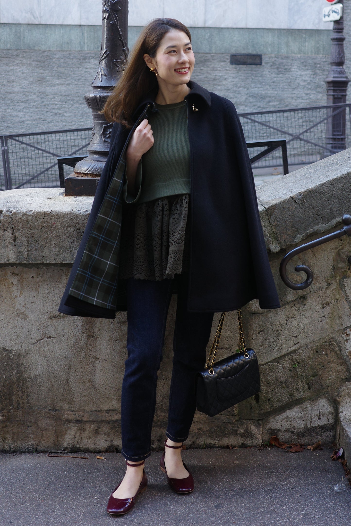 Cape à mors Calliope  Noir ブラック x チェック