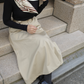 Foulard Ex-libris Paris x aLORS -une collaboration d’exception (アイボリーxボルドー) 90x90cm