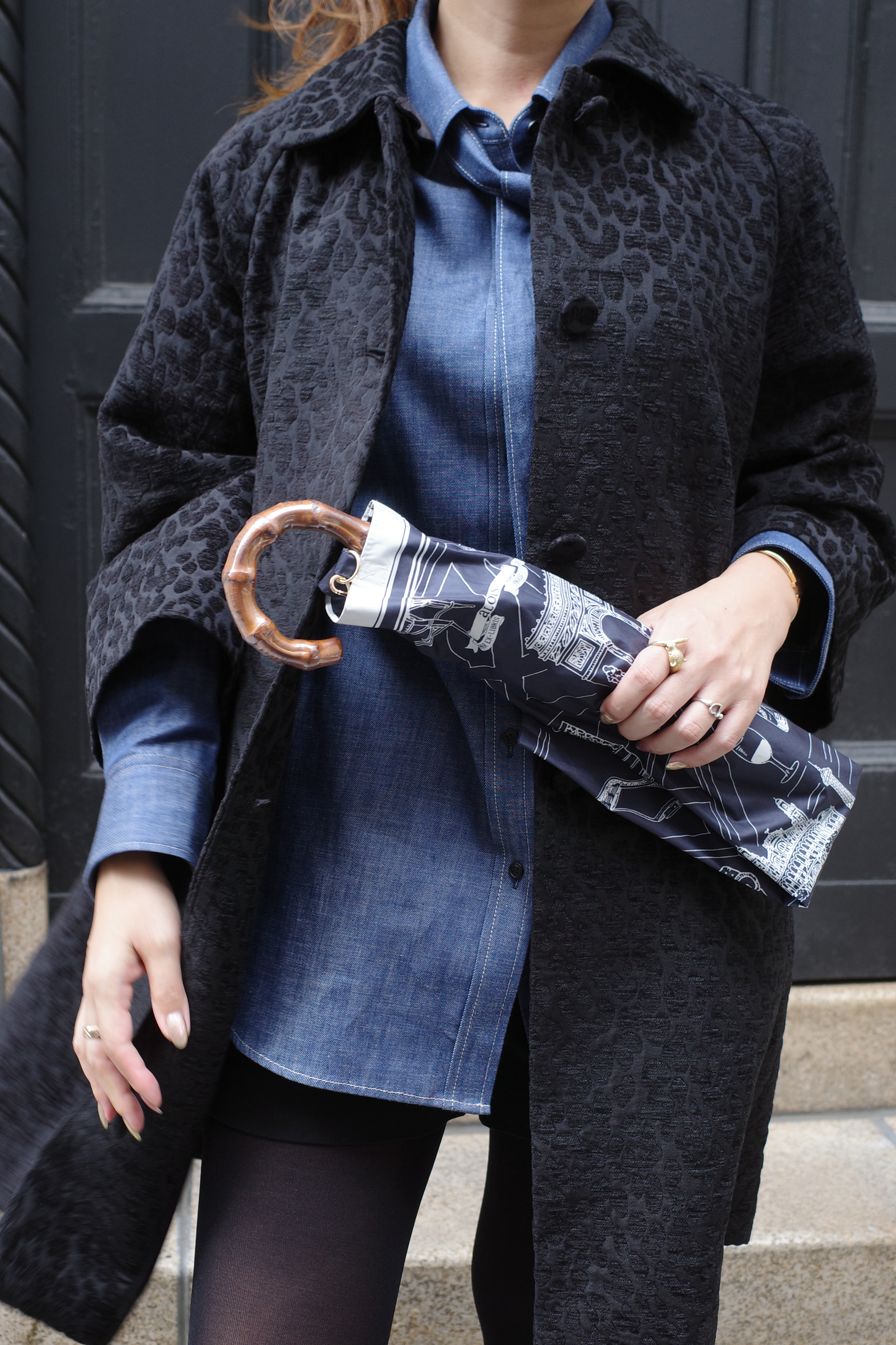 Soleil & Pluie Ex-libris Paris x aLORS - une collaboration d'exception (ダークネイビーx アイボリー)
