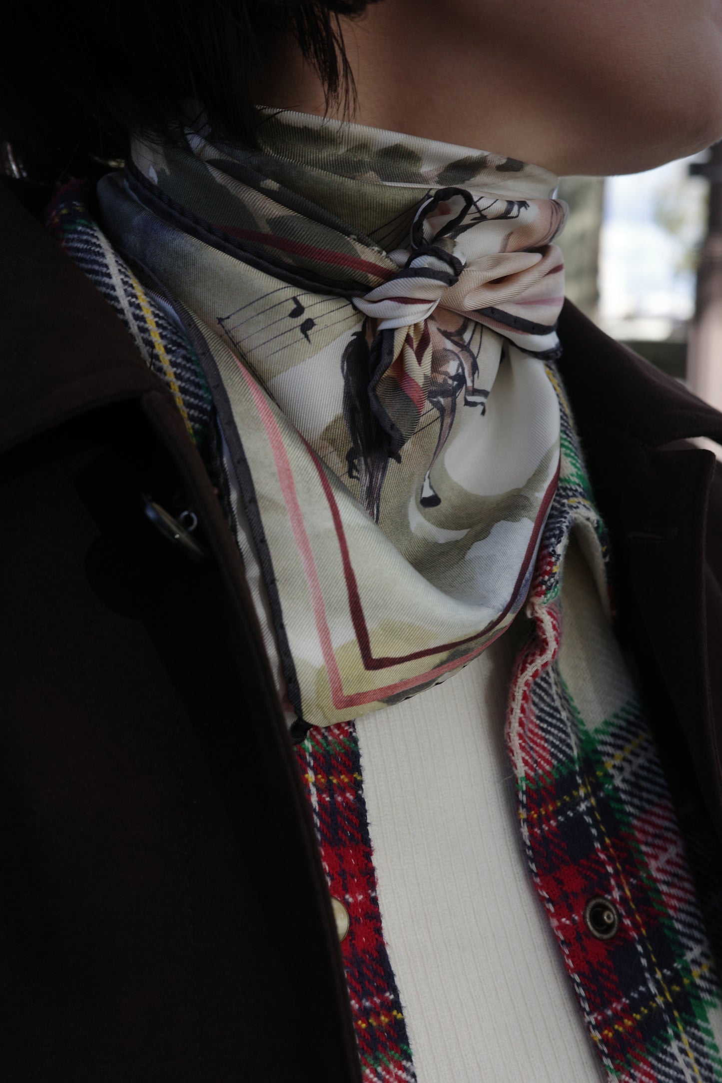 Carré Cavaliers par Katrien Soeffers Cavaliers  Multicolore マルチカラー