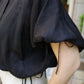 Aperitivo Linen Balloon Blouse Black ブラウス