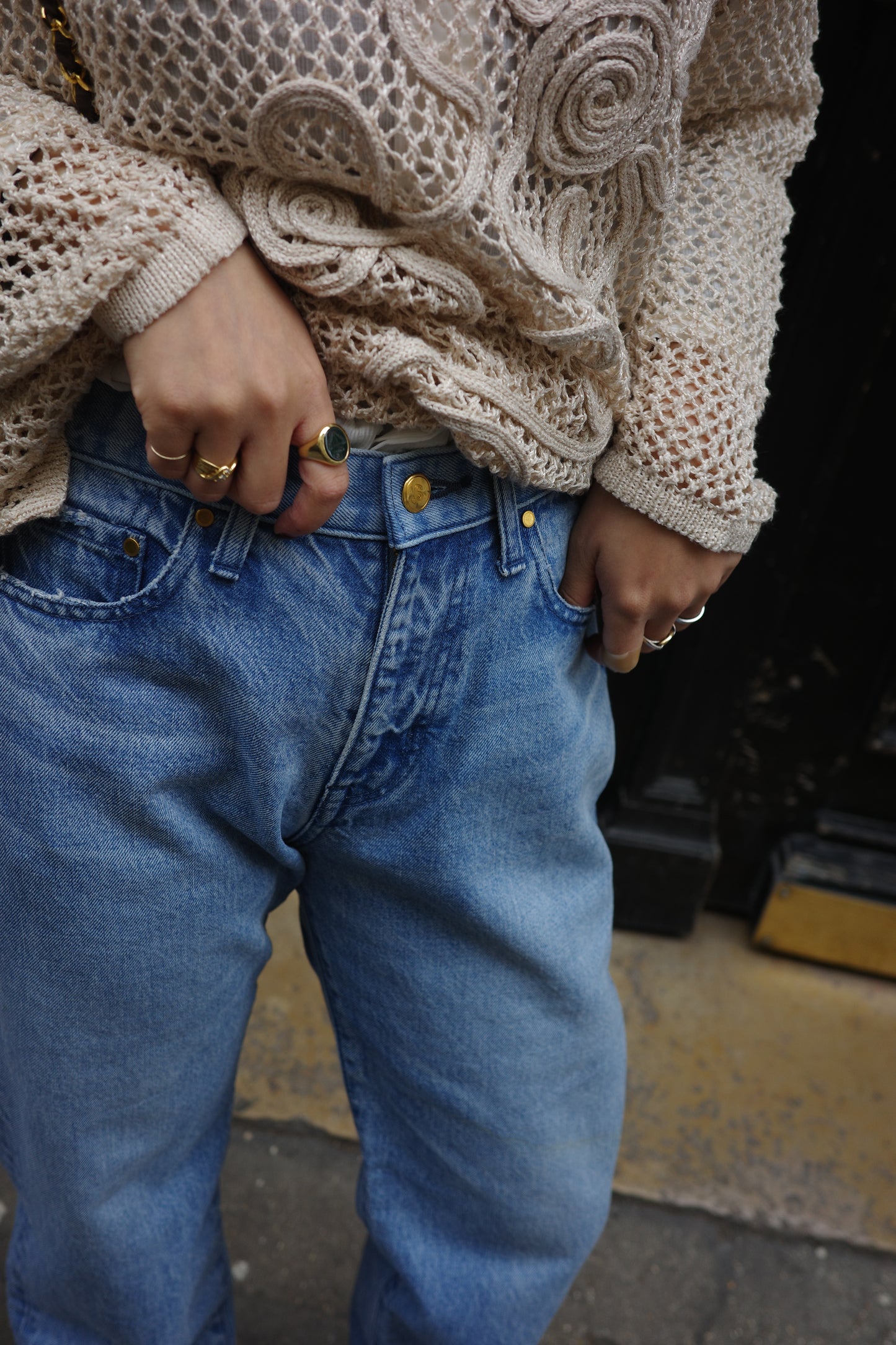 【Jean a】Bleu clair　