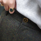 Pantalon fuselé en tweed MOON "Bonnie" カーキ