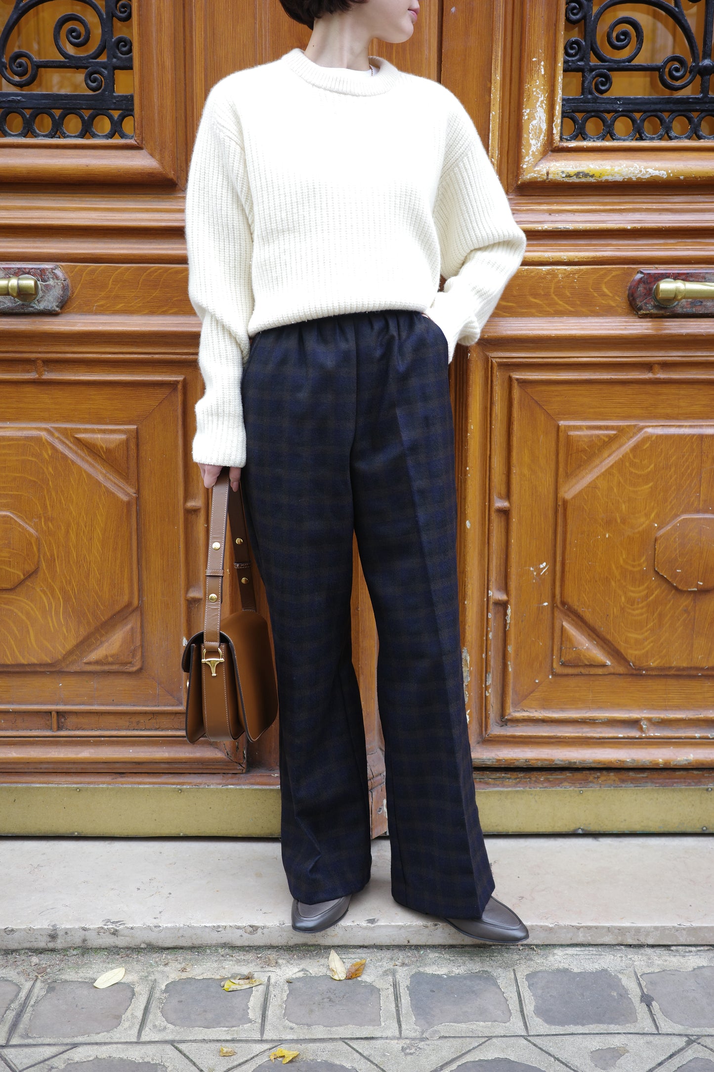 Pantalon à carreaux "Evelyn"