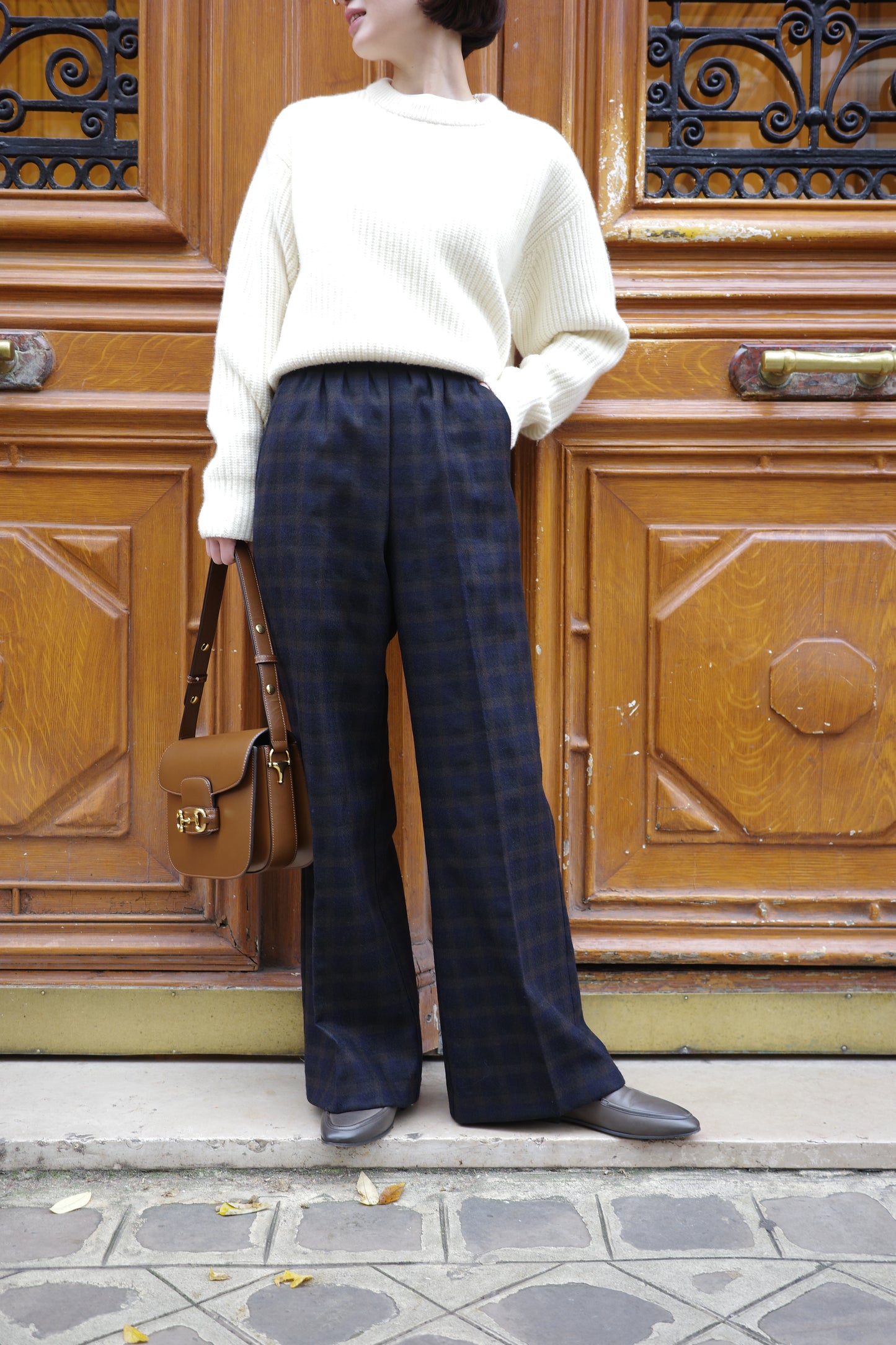 Pantalon à carreaux "Evelyn"