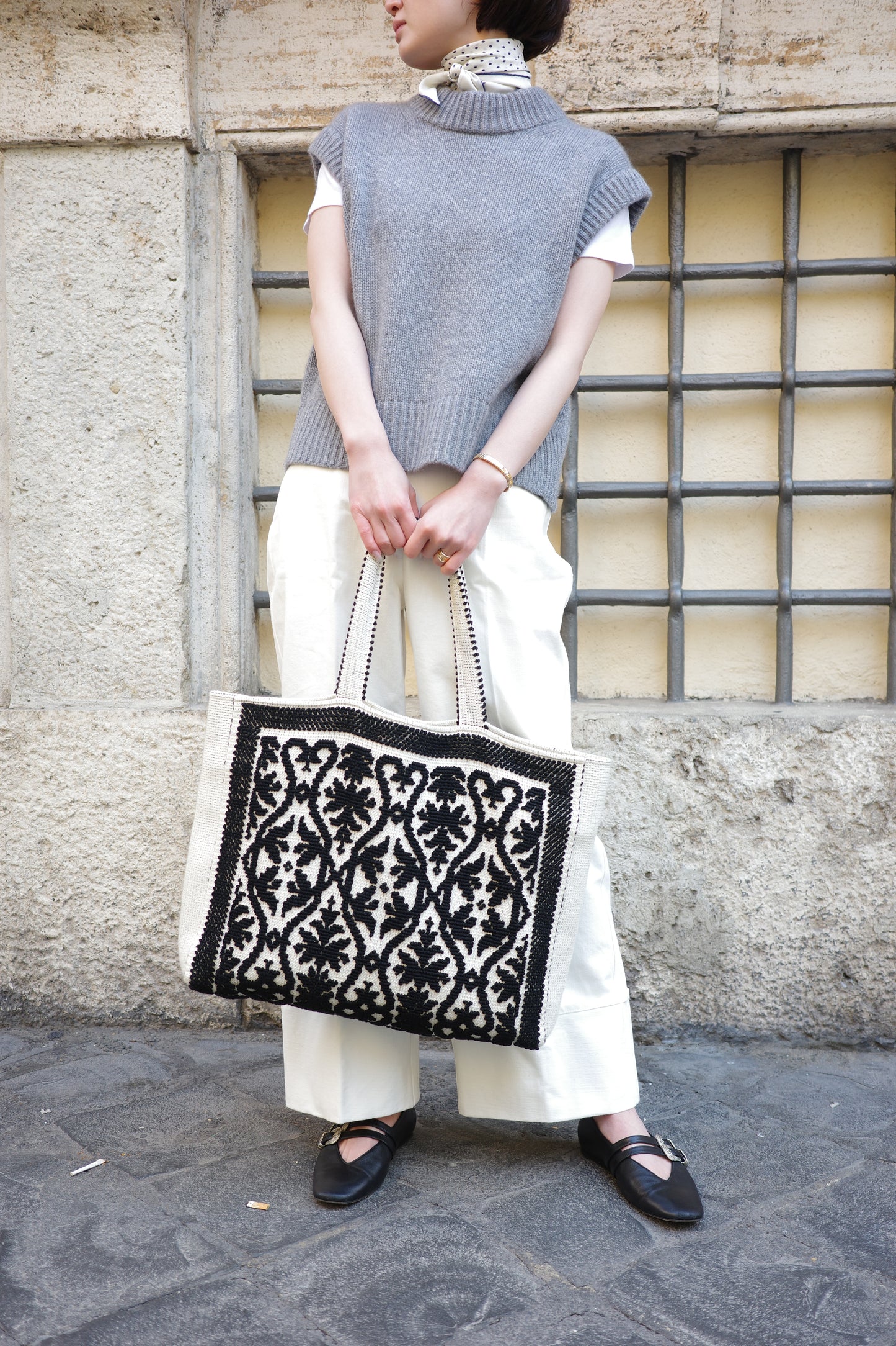 Tote Fiocco leccese Tote Fiocco Lecce Zenero di Sepia (black)